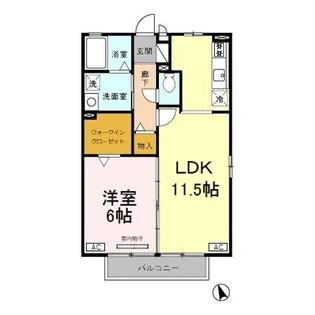 リビングタウン下新北町【2階】の間取り