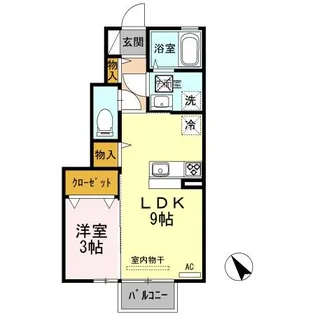 DーROOMルフィー【1階】の間取り