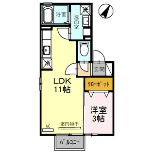 ブライトコート陽【2階】の間取り
