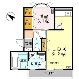 アイリス・ハイツ【3階】の間取り