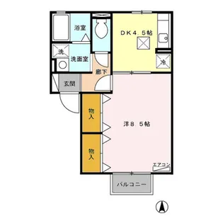 セジュール天正寺 B【1階】の間取り