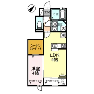 DーROOMエンゼル【1階】の間取り