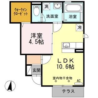 トリスタ【1階】の間取り