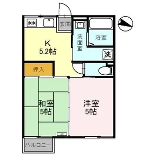 コーポ大町【1階】の間取り
