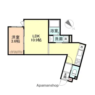 BESTE LEBEN芝園【1階】の間取り