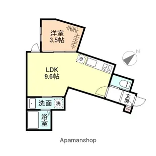 BESTE LEBEN芝園【2階】の間取り