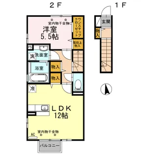 サンシャイン上冨居【2階】の間取り