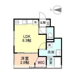 VIOLET星井町【1階】の間取り