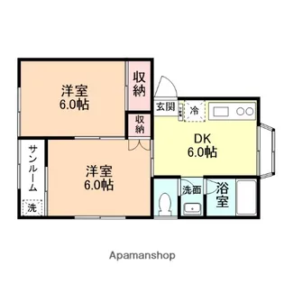 コートイング【205号室】の間取り