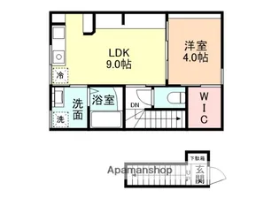 グランディール下赤江Ⅰ【2階】の間取り