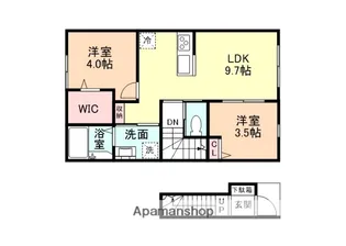 EDGEMOMENT町村【2階】の間取り