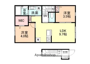 EDGEMOMENT町村【2階】の間取り