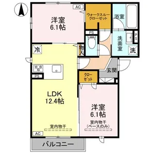 LE・BOIS(ル・ボワ)【2階】の間取り