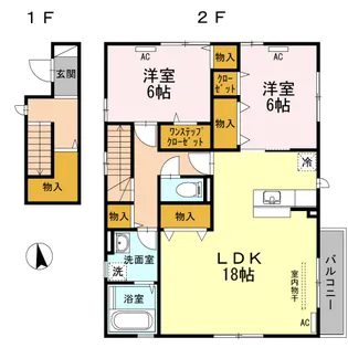 金泉寺住宅【2階】の間取り