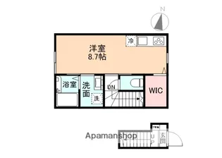 EDGEMOMENT長江【207号室】の間取り