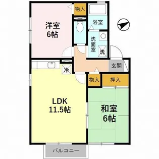 シャルマンハウス【2階】の間取り