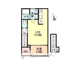 LUMIA 02【202号室】の間取り