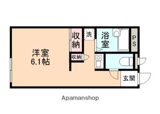 アミスターNISHINO【202号室】の間取り