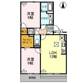 F.T.ビレッジ A【1階】の間取り
