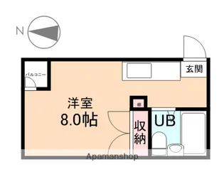 メイツ梅沢【201号室】の間取り