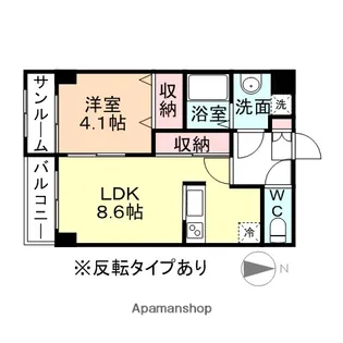 スイートココア【1階】の間取り