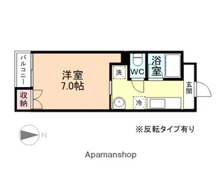 コーポラス春日【305号室】の間取り