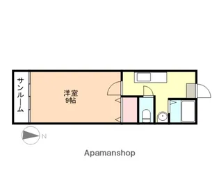 グランコート富山【3階】の間取り