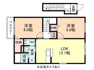 SKY VIEW Ⅲ【3階】の間取り