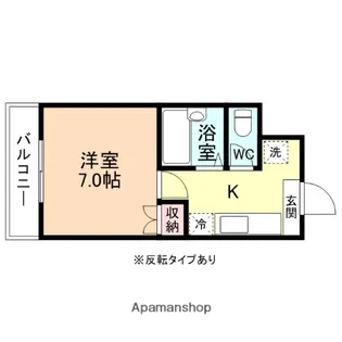 PLAZA寺町Ⅰ番館【3階】の間取り