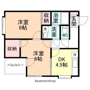 RAIZ星井【4階】の間取り