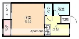 サンシャイン上大久保【1階】の間取り