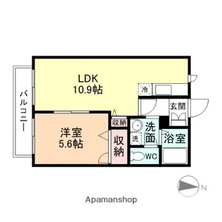 プレジュール天正寺【1階】の間取り