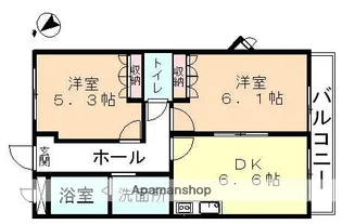 コーポロコモーションL【1階】の間取り