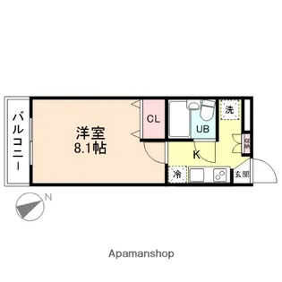 グリーンワールド【304号室】の間取り