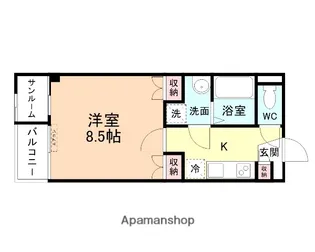 プリズム魚津【205号室】の間取り