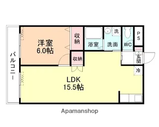 中滑川シティハイツ【305号室】の間取り