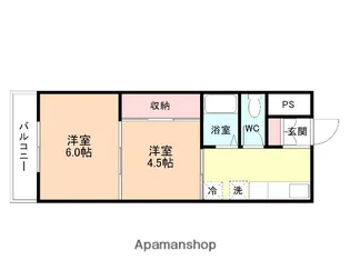 中滑川シティハイツ【110号室】の間取り
