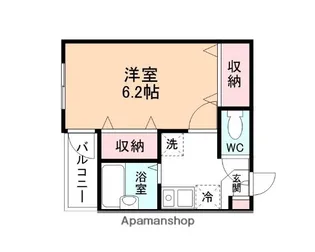 ハイツ三田【202号室】の間取り