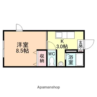 メゾン・ラ・フォンテーヌ【103号室】の間取り