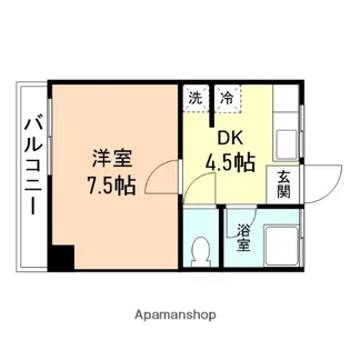 共栄マンション【301号室】の間取り