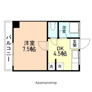 共栄マンション【305号室】の間取り