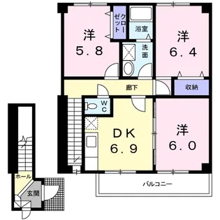 プルミエール【2階】の間取り