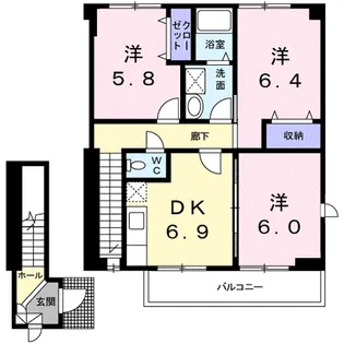 プルミエール【2階】の間取り