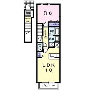 リバロックC【2階】の間取り