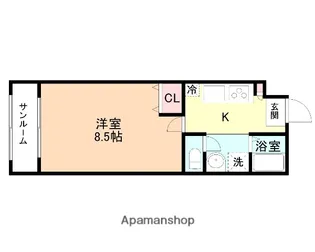 ネオサイト・タカムラ B棟【2階】の間取り
