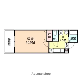 ネオサイト・タカムラ B棟【1階】の間取り