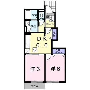 ポタミオンⅠ【103号室】の間取り