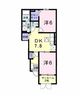 スプランドゥール【1階】の間取り