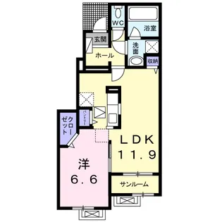 シェーン・プラッツ【1階】の間取り