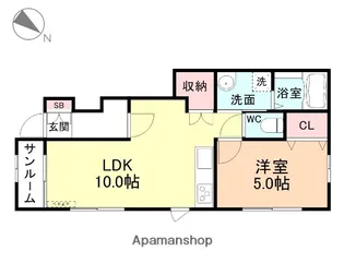 SMALL PINE【1階】の間取り